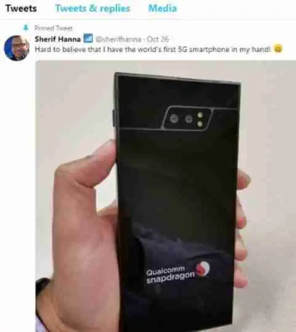 See The First Ever 5G Smartphone In The World (Photos)